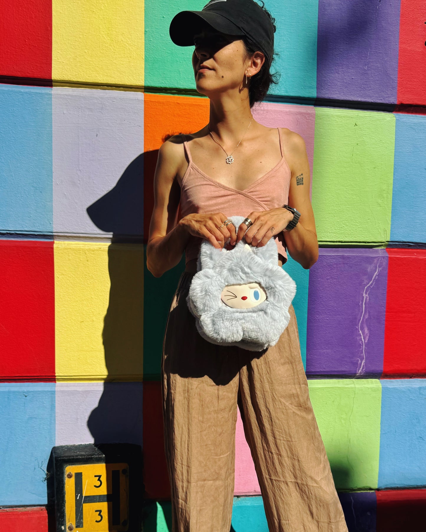 THE MONSTERS Classic Series - Plush Flower Bag (Blue)