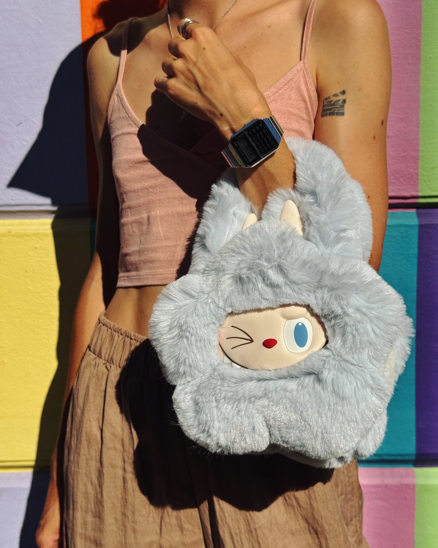 THE MONSTERS Classic Series - Plush Flower Bag (Blue)